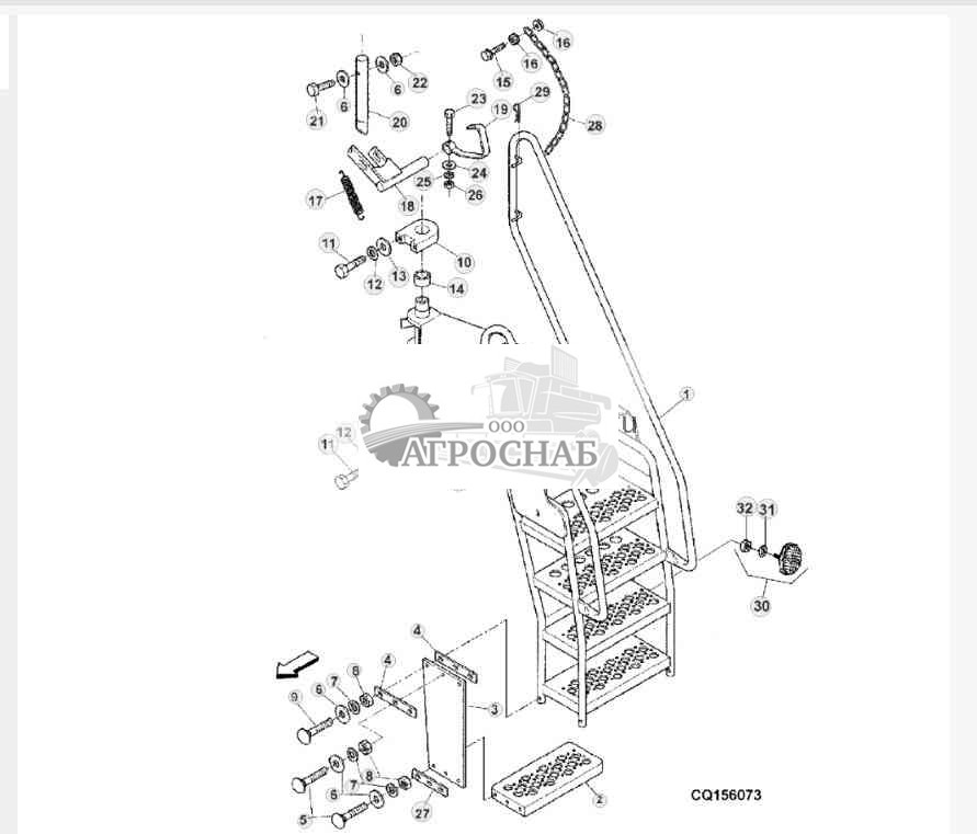 Передняя лестница 